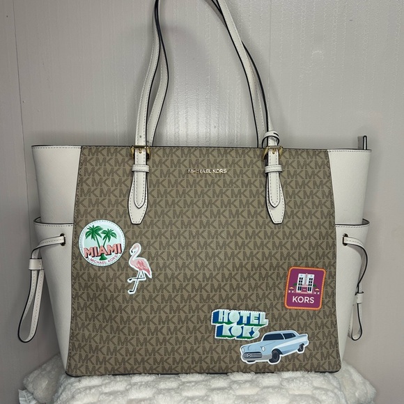 Michael Kors Gilly Miami Limited Edition Logo Tote - Picture 14 of 14